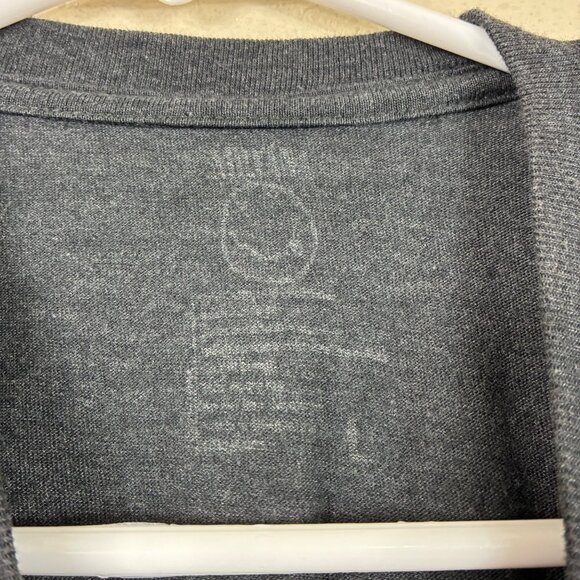 Nirvana Graphic Print Band Tee Gray Size Large Grunge - Picture 5 of 6